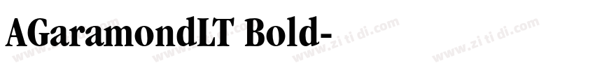 AGaramondLT Bold字体转换